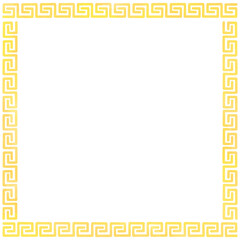 Chinese New Year yellow frame square