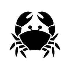 Crab silhouette illustrations crab silhouette icon