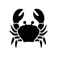 Crab silhouette illustrations crab silhouette icon