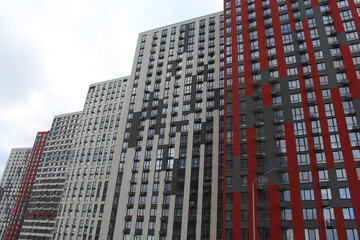 Obraz premium facades of new buildings, skyscrapers in the city