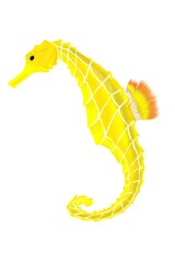 Fototapeta premium Beautiful yellow seahorse 