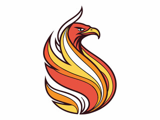 Abstract logo in flame shape Logo