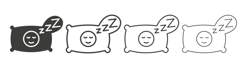 Sleeping icon collection for website design, app, UI design.