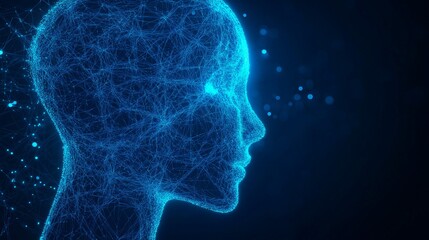 abstract background of human head