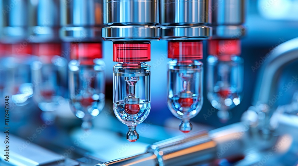 Poster heart-lung machine in operation during an open-heart surgery stock photo with side copy space