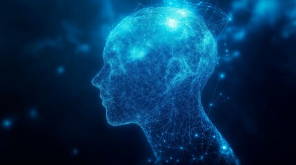 abstract background of human head