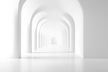 Fototapeta premium A blank white background with soft lighting gradients, giving a sense of depth while maintaining simplicity