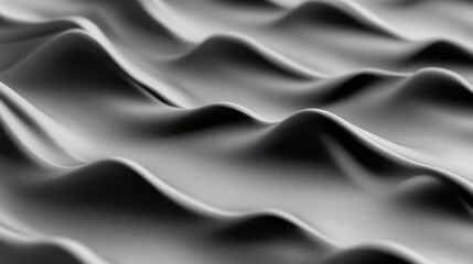 Obraz premium Silky smooth fabric texture, dark gray satin, flowing curves, dramatic folds, luxurious drapery, high contrast lighting, close-up detail, abstract background, shimmering surface, monochromatic, elegan
