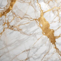 Shiny white and gold marble background for classy designs, high-end, elegant