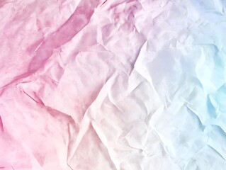 Fototapeta premium crumpled pink paper, textured background, delicate hues