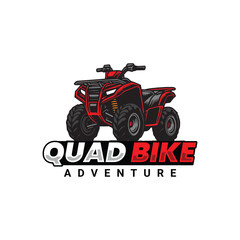 Quad Bike Adventure Logo Off Road ATV Design
