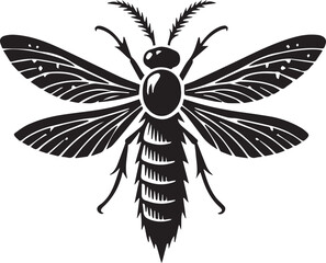 firefly insect silhouette 