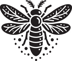 firefly insect silhouette 