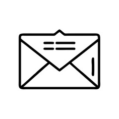 Simple Email Icon Vector for Communication and Messaging Designs