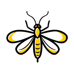 Stylized Honeybee Illustration Vector for Eco and Creative Projects