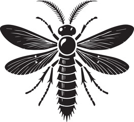 firefly insect silhouette 