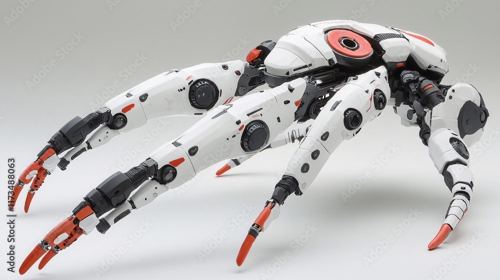 Poster close-up of robotic arms performing minimally invasive surgery with precision on a patient stock pho