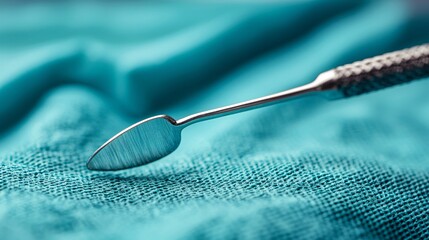 Clean and sterile hospital environment with preparation for a minimally invasive surgical procedure Stock Photo with side copy space