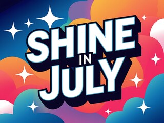 Fototapeta premium Shine In July A Colorful Summer Celebration