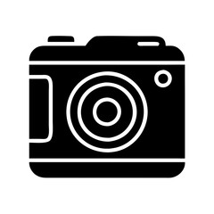 Black Camera Silhouette Design for Creative and Digital Use