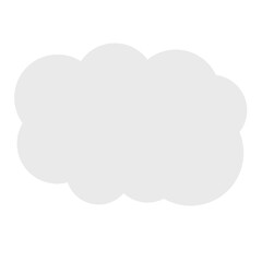 White cloud element png 