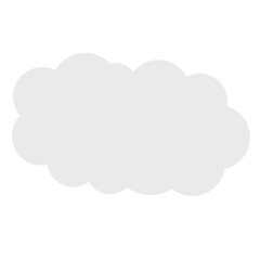 White cloud element png 