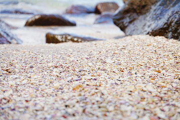 Praia das Conchas or Shell Beach in Ubatuba, Sao Paulo, Brazil - ブラジル サンパウロ ウバトゥバ 貝殻ビーチ