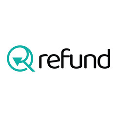 refund flat minimalist logo design