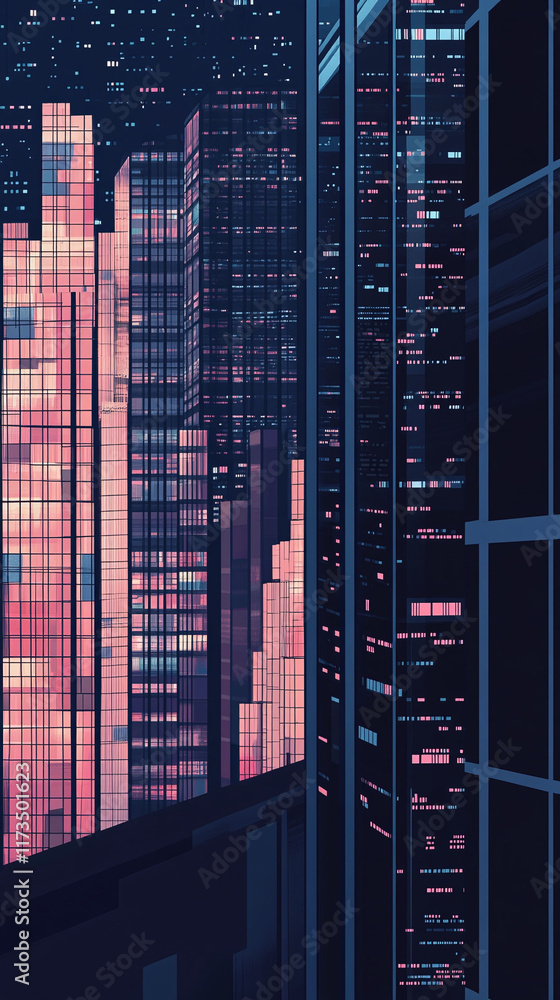 Poster pixel art visualization of loan repayment schedules using stacked bar graphs.