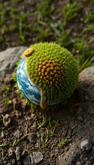 grass earth - south america, enhance, with white tones