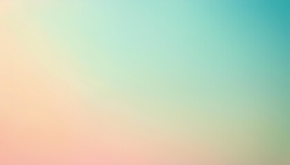 Pastel Gradient Background  Soft Peach  Mint Green  and Cream Color Blend for Design Proje