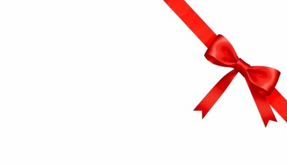 Red Gift Ribbon Bow 