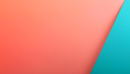 Abstract Coral and Turquoise Background  Modern Gradient Design for Branding  Website  and
