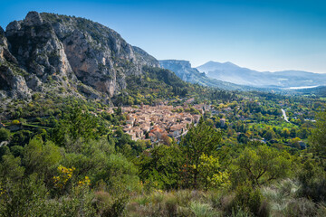 Fototapeta premium Pretty village in moutins