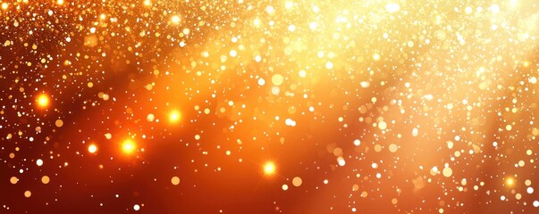 Sparkling golden bokeh background for festive occasions
