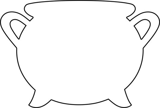 recommend clip art: Cauldron silhouette design illustration