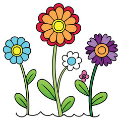 whimsical-garden-flowers-in-rainbow-colors---clipa.eps