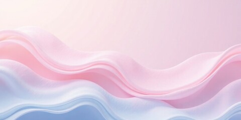 Obraz premium Dreamy Pastel Fabric Drapes in Soft Pink and Blue Hues