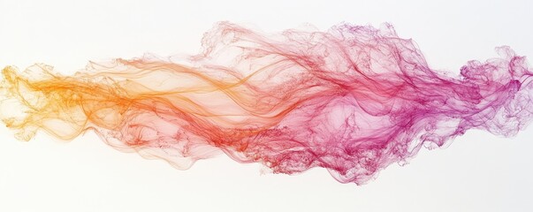 Fototapeta premium Ethereal abstract waves of color in soft gradients