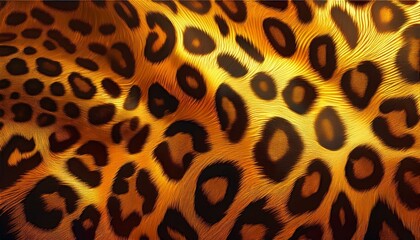 vibrant golden leopard print background perfect for design decor and fashion