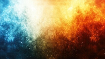 Abstract gradient of blue and orange textures