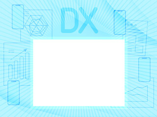 DX化のビジネス用背景テンプレート