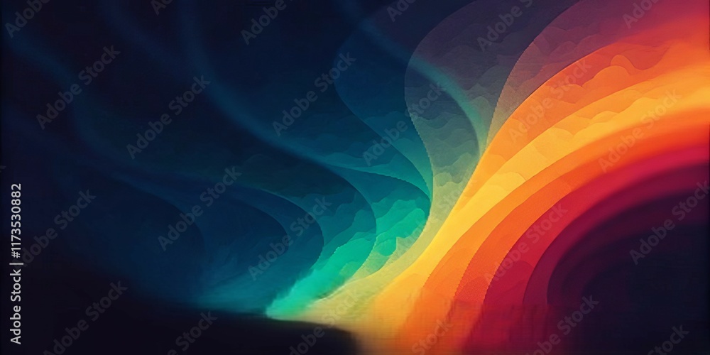 Aufkleber abstract colorful swirls gradient background texture