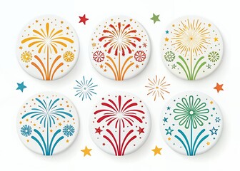set of easter eggs with flowers firework Chinese paper lantern and red lamp isolated icons of Asian Lunar New Year holiday decoration vector