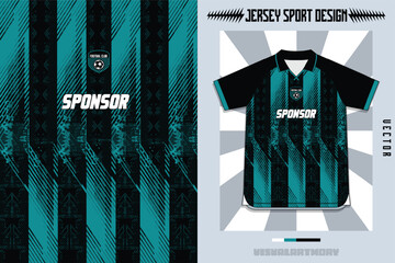mockup jersey sport teal color sublimation design soccer pattern  © MLVN DESIGN