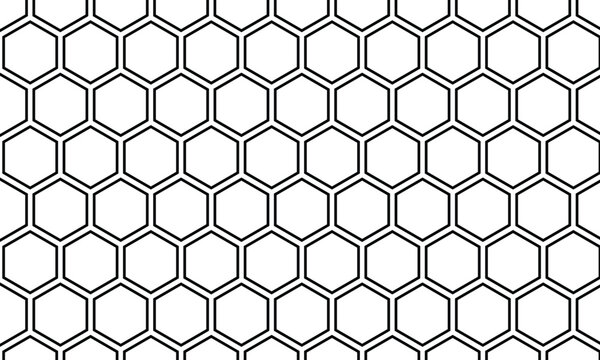 abstract black outline polygon pattern vector suitable for background.