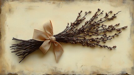 Soft Easter willow bouquet design
