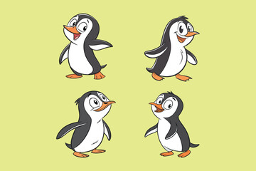 Penguin vector art illustration