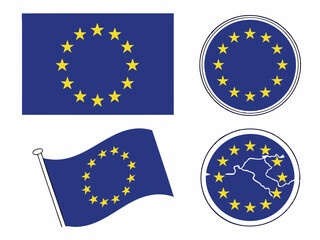 Happy Europe Day Vector Design for Banner or Poster