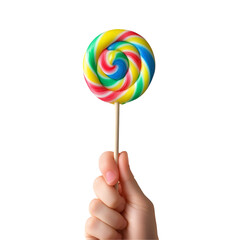 lollipop on a stick in hand
